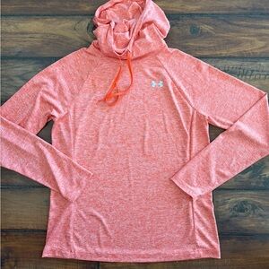Under Armour Lightweight Women's Heathered Coral Hooded Top